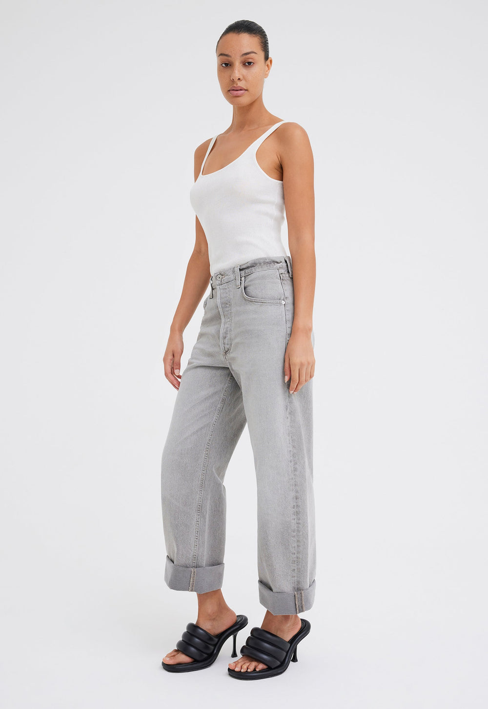 Jac+Jack Citizens of Humanity Ayla Baggy Jean - Quartz Grey